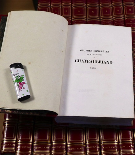 oeuvres de chateaubriand 1832 Paris 20 Bände Bücher