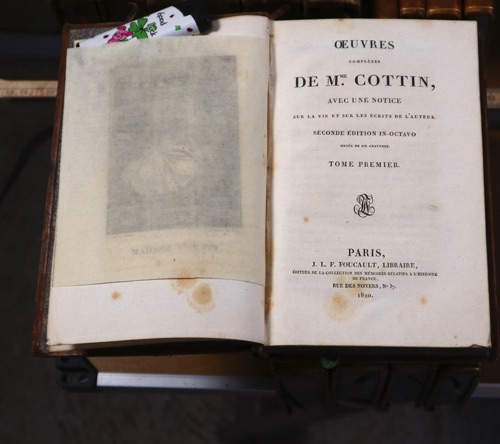 oeuvres de madame cottin 5 Bände Paris 1820 Bücher
