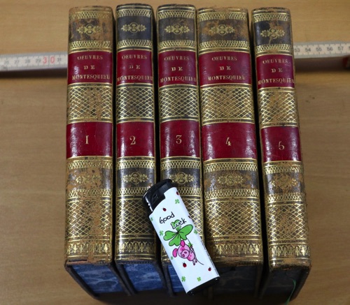 oeuvres de montesquieu 1820 Paris 5 Bände Bücher