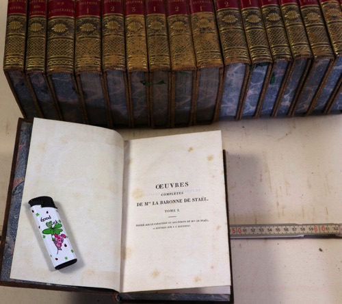 stael oeuvres completes 17 Bände Bücher antik