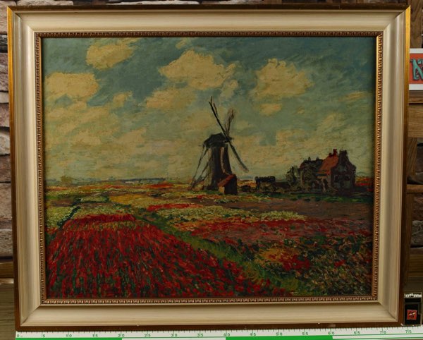 Dietz Gemälde Replik Monet Tulpenfeld