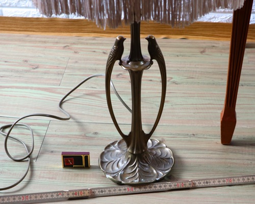 Tischlampe Jugendstil Schirm