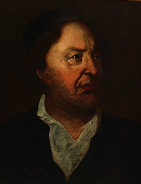 Altmeister Ölgemälde antik Portrait Mann doubeliert