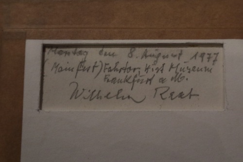 Aquarell Wilhelm Raab Mainfest Frankfurt Fahrtor Personen 1977