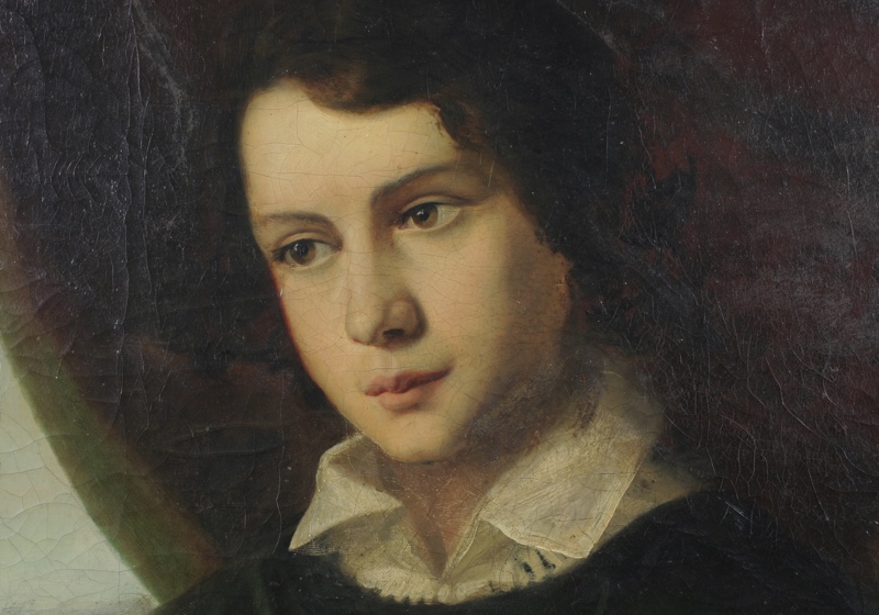 Barock Ölgemälde antik Musik Cembalo Portrait Concerto