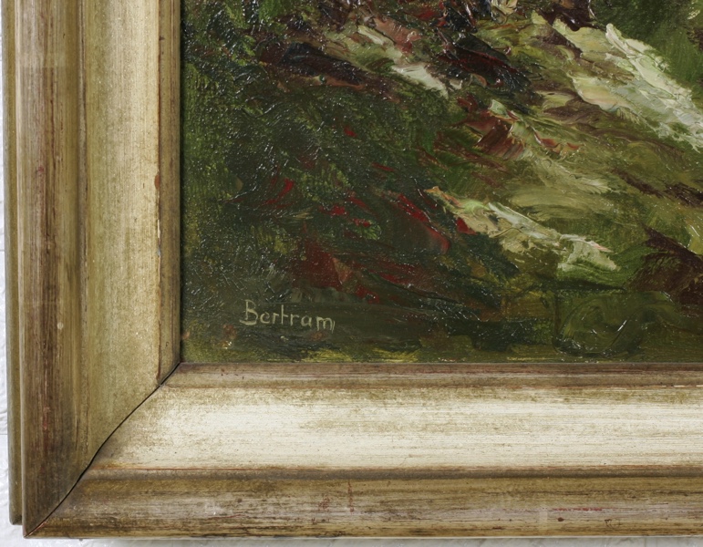 Bertram Ölgemälde älter Impressionist Personen Picknick