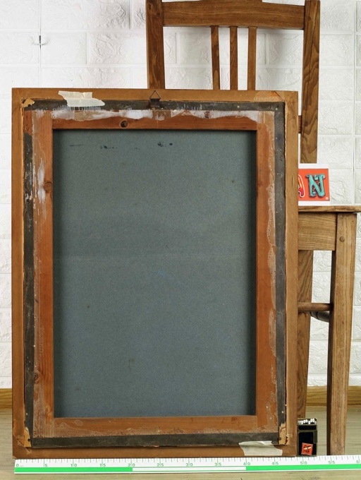 Biedermeier Pastell antik Portrait Edeldame Kreuz Rahmen