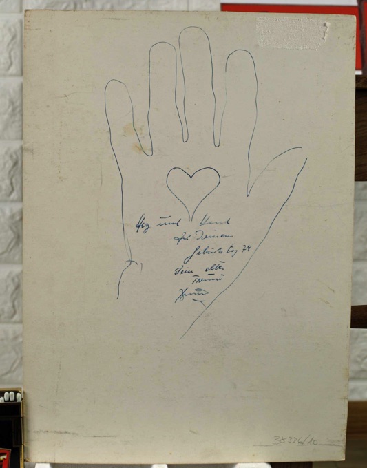 Bruno Grosskopf 1908 1984 Ölgemälde von 1974 abstrakt