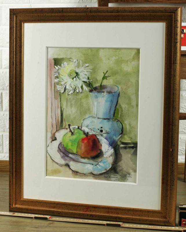 Carl Dörrbecker Aquarell 1970 Stillleben 3von5