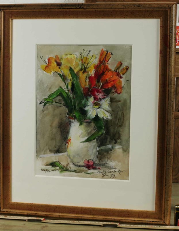Carl Dörrbecker Aquarell 1979 Stillleben 5von5