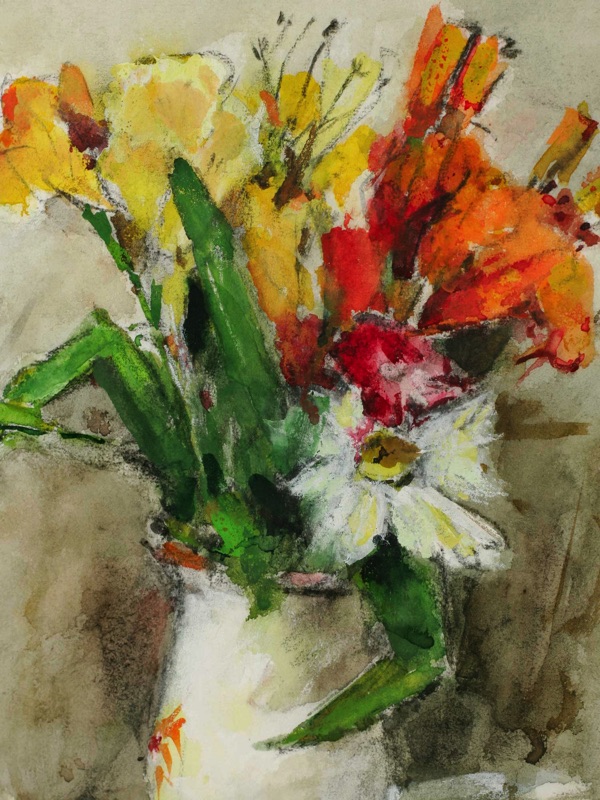 Carl Dörrbecker Aquarell 1979 Stillleben 5von5