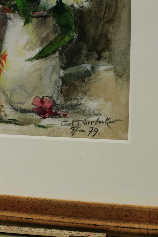 Carl Dörrbecker Aquarell 1979 Stillleben 5von5