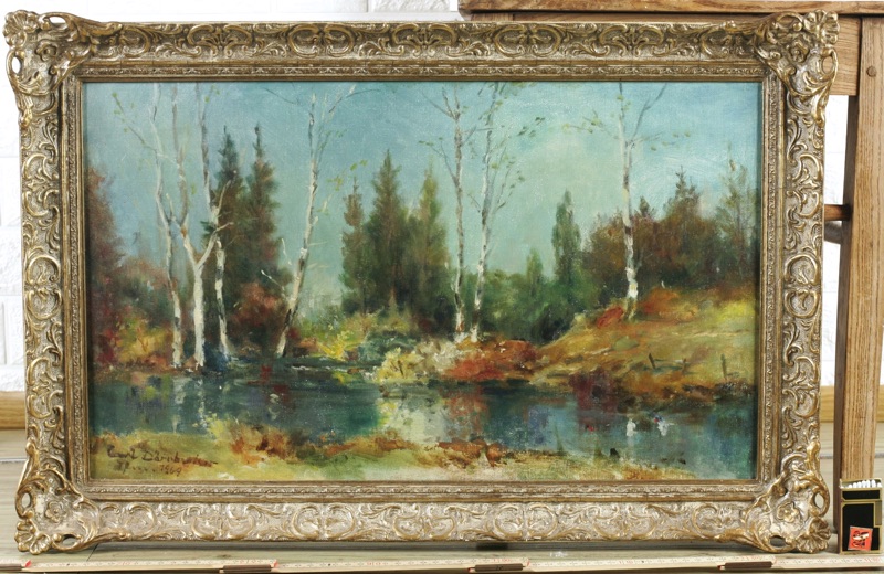 Carl Dörrbecker Ölgemälde Landschaft Impressionist 1969