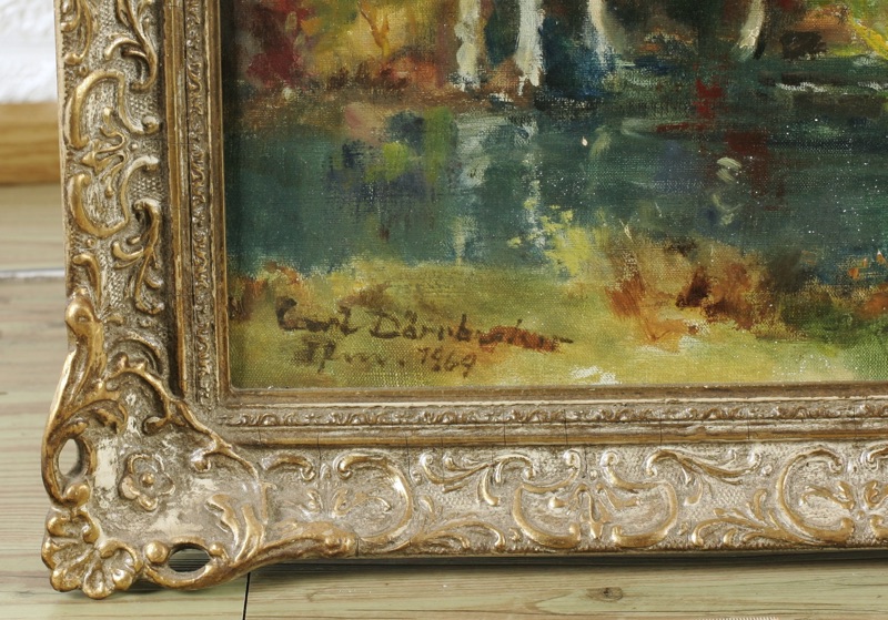 Carl Dörrbecker Ölgemälde Landschaft Impressionist 1969