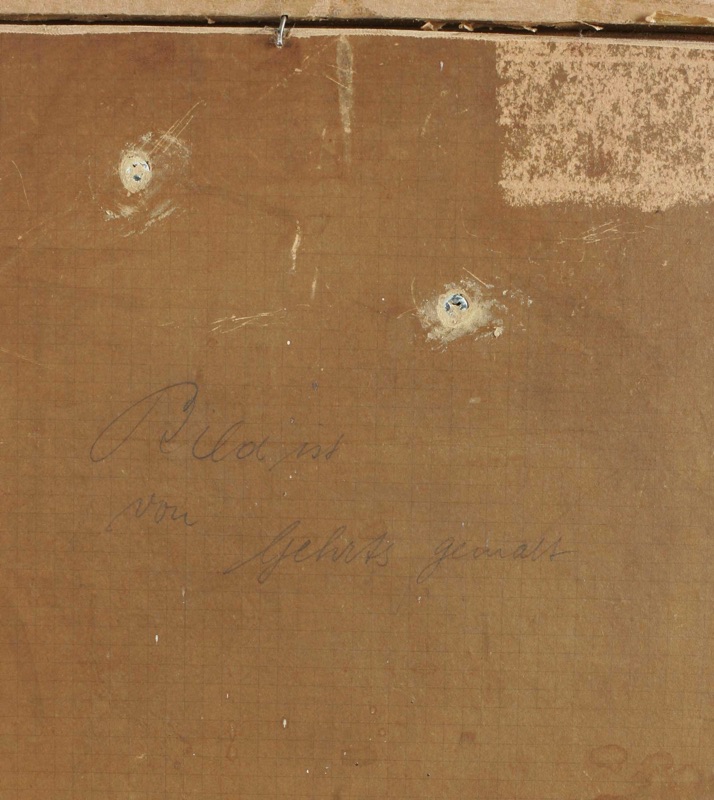 Carl Gehrts antikes Ölgemälde 1873 Portrait Schwälmer Mädchen