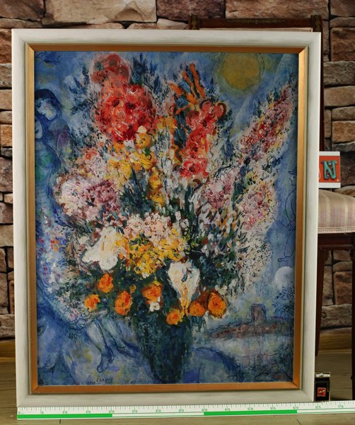 Chagall Gemäldereplik Ars Mundi Blumenstrauss