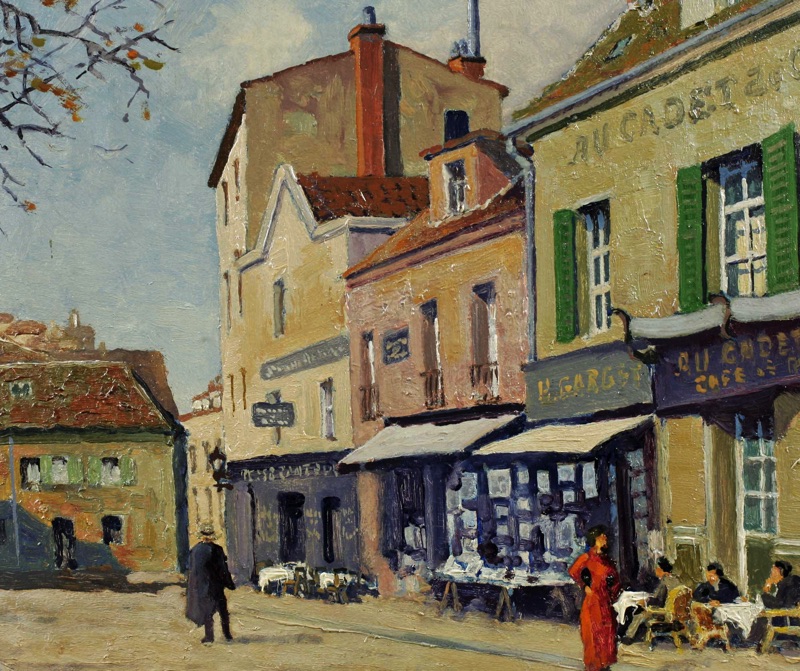 Didi Ölgemälde 1947 Paris Montmartre