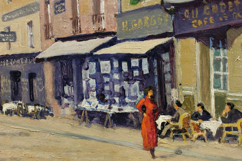 Didi Ölgemälde 1947 Paris Montmartre