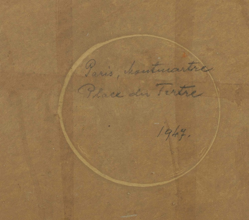 Didi Ölgemälde 1947 Paris Montmartre