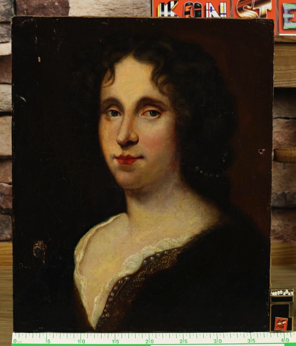 Donelli antikes Ölgemälde Portrait beschädigt