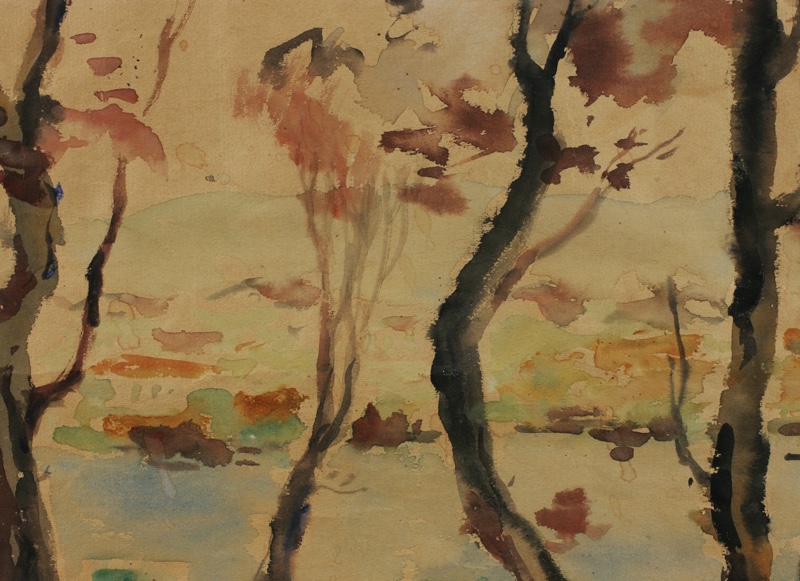 Dumitru Dem Iordache Aquarell älter Landschaft