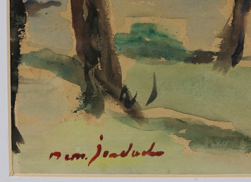 Dumitru Dem Iordache Aquarell älter Landschaft