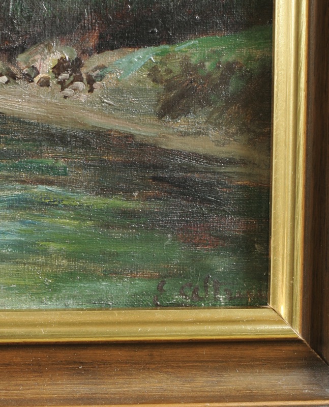 E Altrui Ölgemälde antik San Miniato Toskana