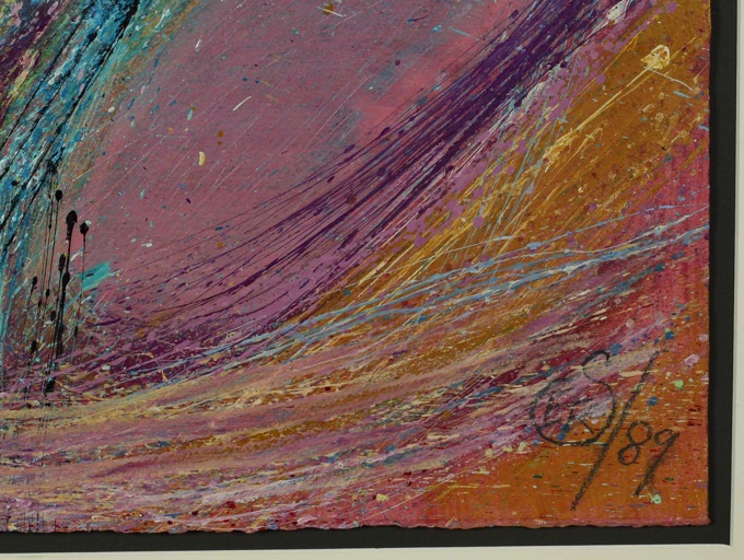 Eckard Robert Schwandt Gemälde 1989 abstrakt