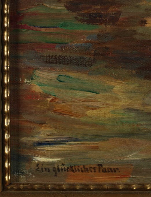 Edmund Körner Zuschreibung Ölgemälde antik Paar
