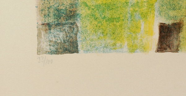 Eduard Bargheer Orginalgrafik signiert 1977 33 von 100
