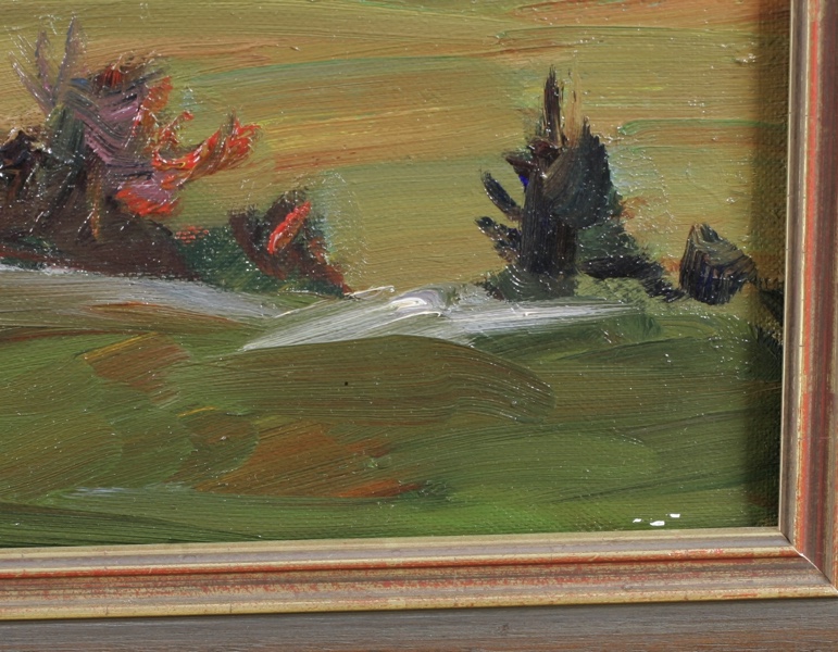 Elsa Hoppe Ölgemälde expressive Landschaft