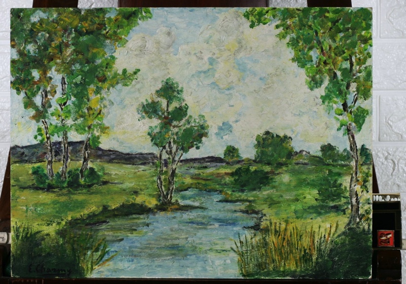 Emilie Charmy Ölgemälde impressionistisch Landschaft