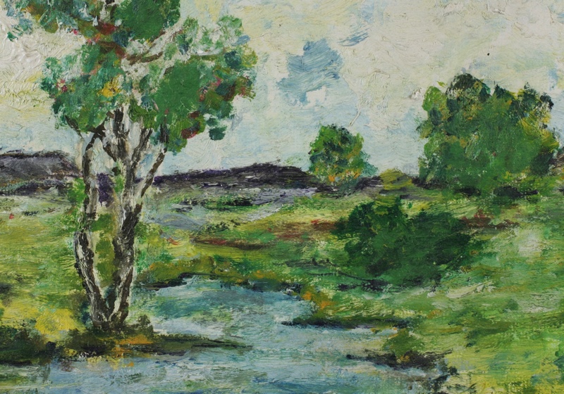 Emilie Charmy Ölgemälde impressionistisch Landschaft