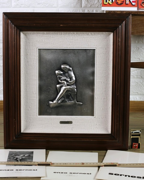Enzo Sernesi Relief Silber 800 Mater
