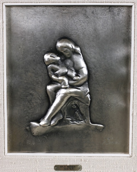 Enzo Sernesi Relief Silber 800 Mater