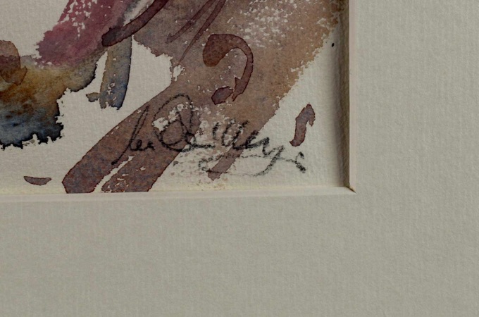 Erika Rauschning Aquarell Stillleben abstrakt 1