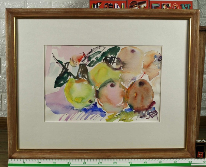 Erika Rauschning Aquarell Stillleben abstrakt 2