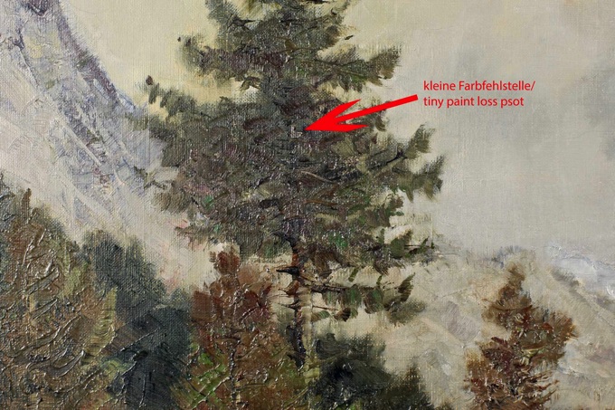 Ernst Bröcker 1893 1963 Ölgemälde Gosausee Dachstein