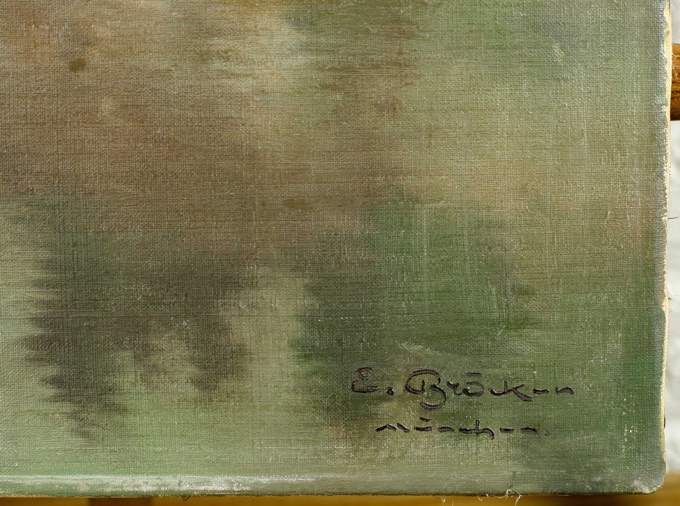 Ernst Bröcker 1893 1963 Ölgemälde Gosausee Dachstein