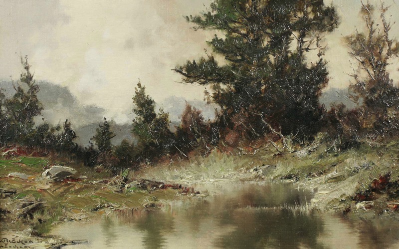 Ernst Bröcker Ölgemälde Bad Tölz