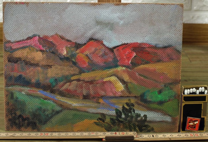 Ernst Pader Ölgemälde Landschaft in Algerien 1978 8