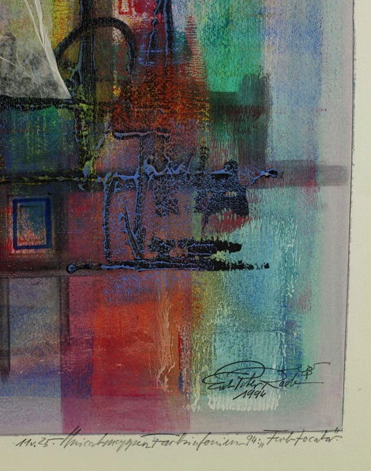 Ernst Peter Rade Gemälde 1994 abstrakt