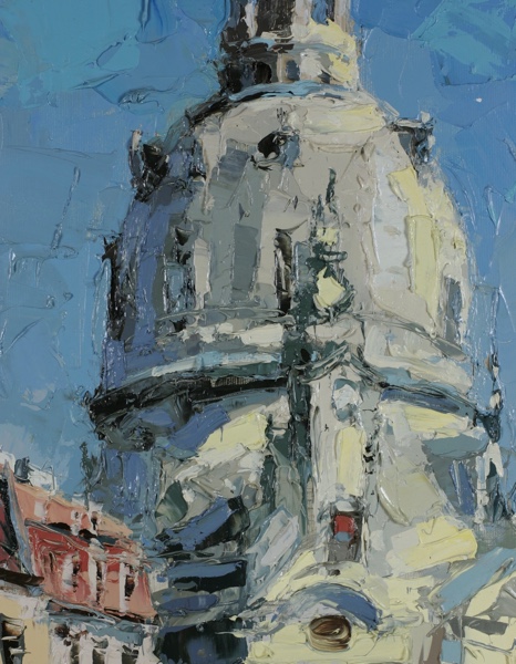 Frank Getty Ölgemälde Dresden Frauenkirche 120cm