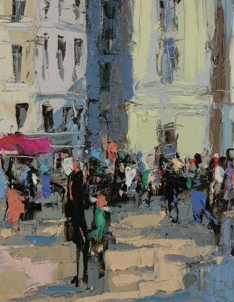 Frank Getty Ölgemälde Dresden Frauenkirche 120cm