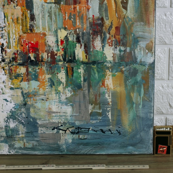 Frank Getty Ölgemälde New York painting Liberty Freiheitstatue