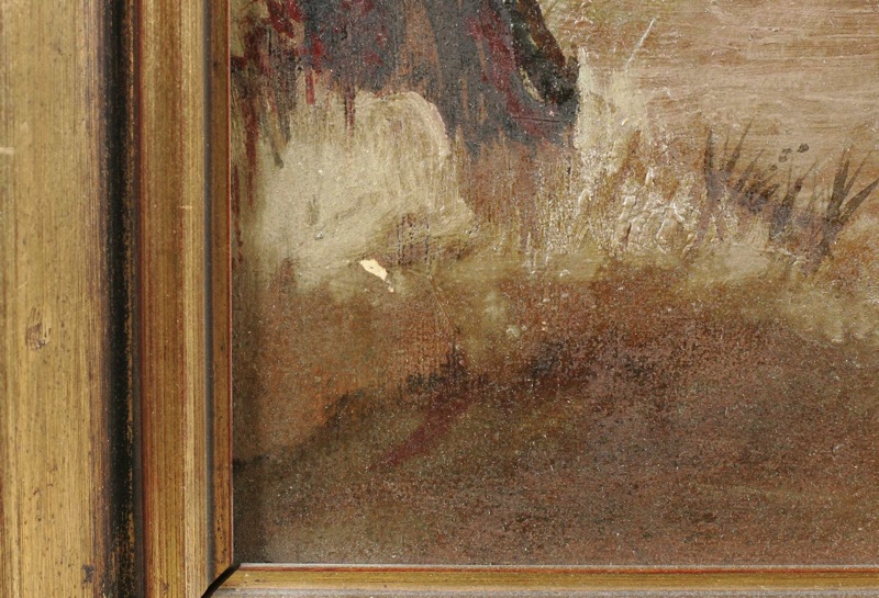 Franz Senkinc antikes Ölgemälde Wien im Jahre 1483