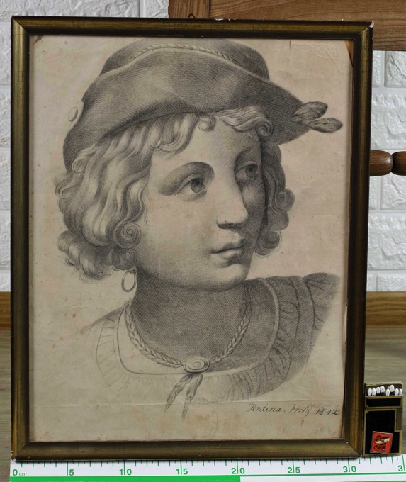 Fritz Hrdina Zeichnung von 1842 Portrait