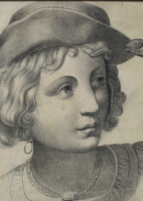 Fritz Hrdina Zeichnung von 1842 Portrait