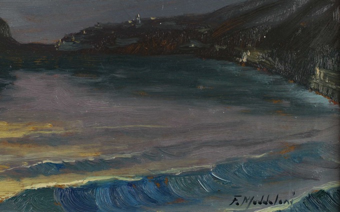 Fulvio Maddaloni Ölgemälde Küste Meer Ischia