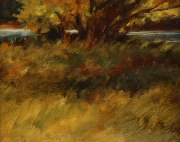 Gerhard Arnold Ölgemälde 1973 Landschaft